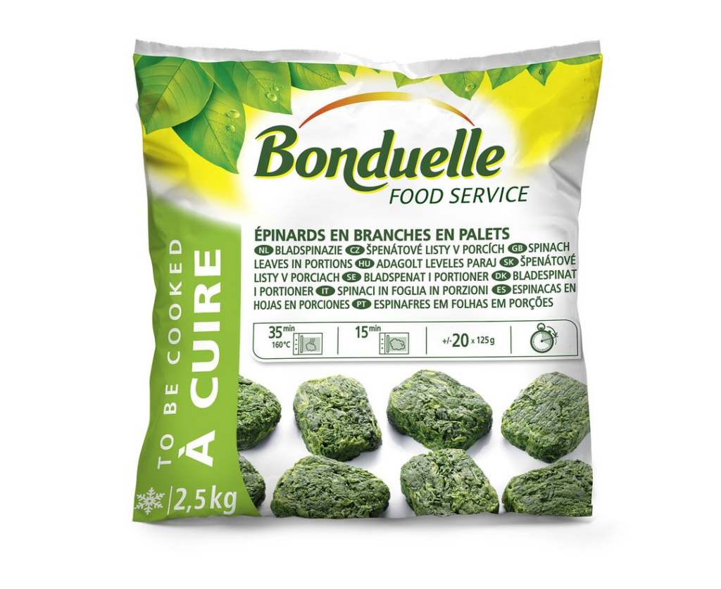 Bonduelle leveles spenót, fagyasztott (2,5 kg)