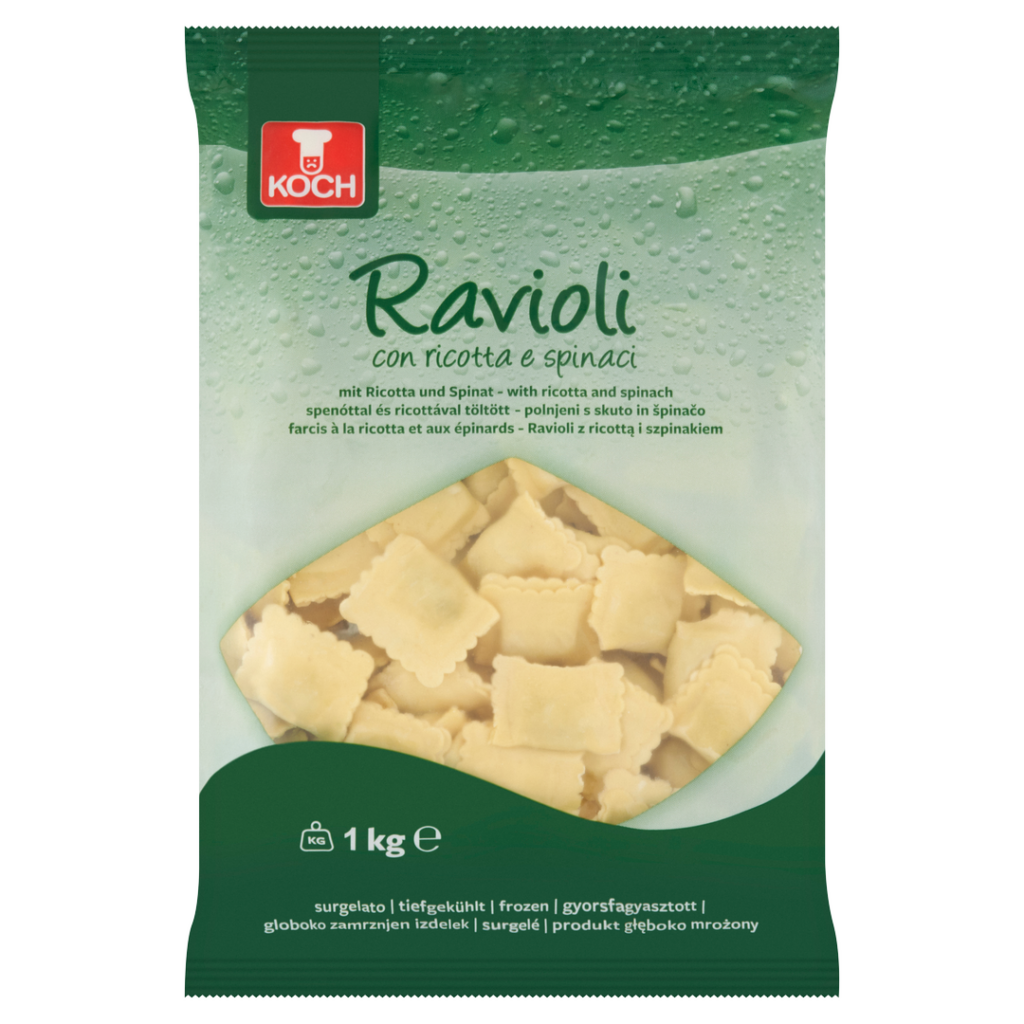 Koch Ravioli (spenóttal,túróval) 1000g