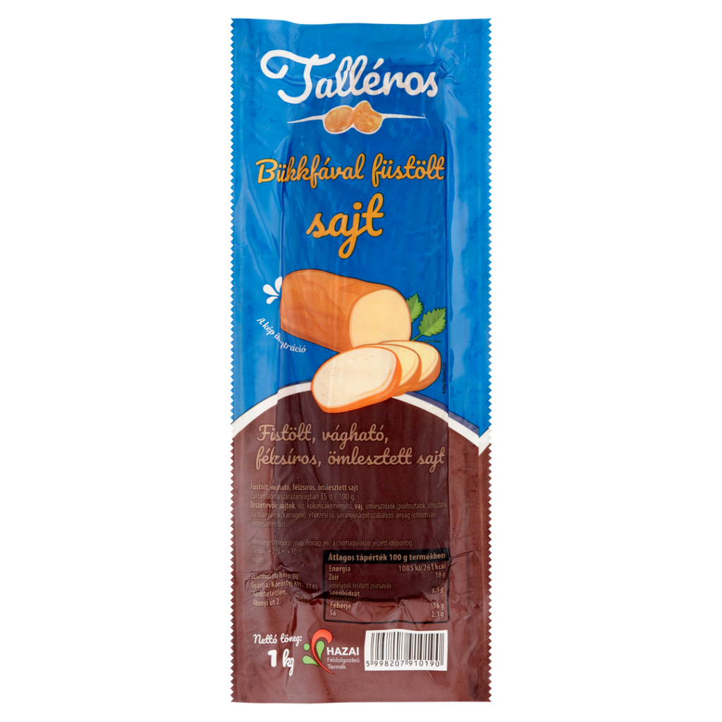 KT Talléros füstölt, ömlesztett sajt 1kg