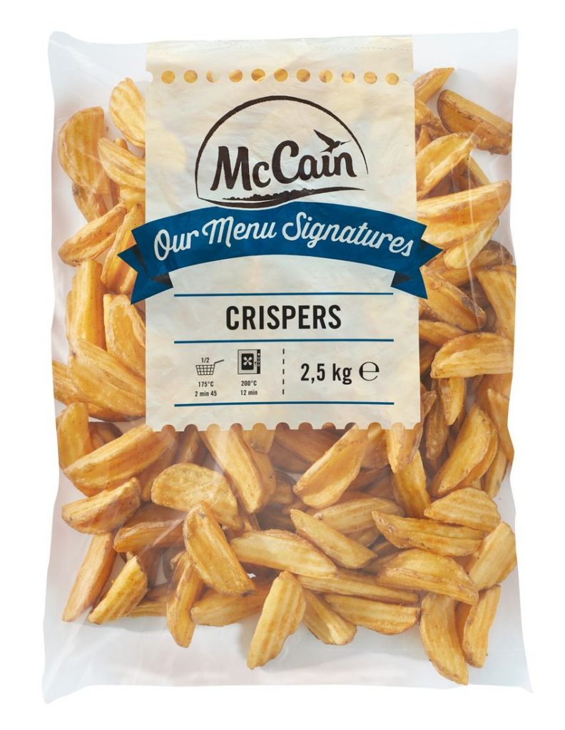 Mc Crispers (V alakú héjas burgonya)