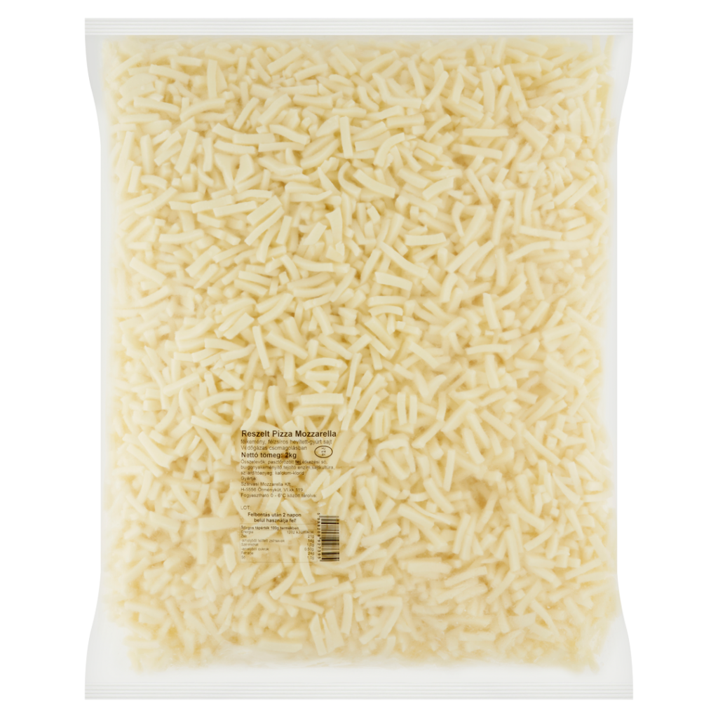 Szarvasi reszelt pizza Mozzarella 2 kg