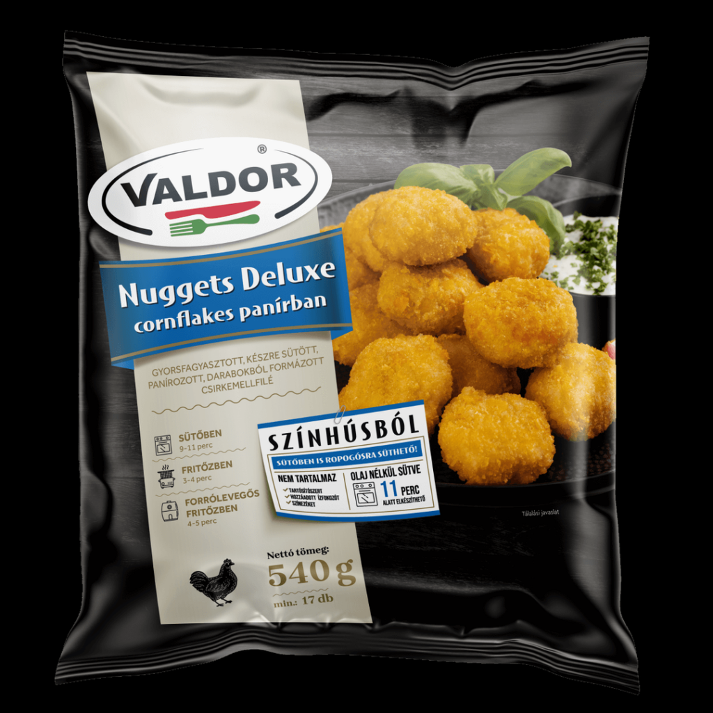 Valdor Nuggets Deluxe cornflakes panírban 540g(16)